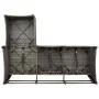 Sofá de jardín reclinable con cojines en forma de L gris by , Outdoor sofas - Ref: Foro24-4108240, Price: 390,82 €, Discount: %