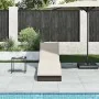 Tumbona plegable con cojín y espacio marrón ratán sintético by , Loungers - Ref: Foro24-4104221, Price: 247,76 €, Discount: %