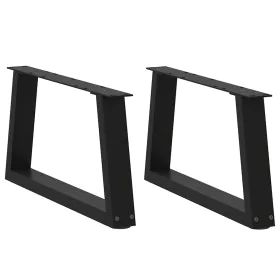 Patas para mesa de comedor forma V 2 uds negro 50x(30-31,3) cm by , Table legs - Ref: Foro24-4012528, Price: 56,71 €, Discoun...