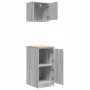 Armarios 2 uds para garaje madera ingeniería gris sonoma von , Armarios industriales - Ref: Foro24-3328301, Preis: 87,02 €, R...