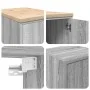 Armarios 2 uds para garaje madera ingeniería gris sonoma von , Armarios industriales - Ref: Foro24-3328301, Preis: 87,02 €, R...