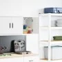 Armario de pared para garaje madera de ingeniería blanco de , Armarios industriales - Ref: Foro24-860607, Precio: 26,09 €, De...