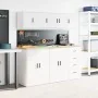 Armario de pared para garaje madera de ingeniería blanco de , Armarios industriales - Ref: Foro24-860607, Precio: 26,09 €, De...