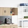 Armario de pared para garaje madera de ingeniería roble sonoma by , Armarios industriales - Ref: Foro24-860611, Price: 29,04 ...