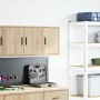 Armario de pared para garaje madera de ingeniería roble sonoma by , Armarios industriales - Ref: Foro24-860611, Price: 29,04 ...