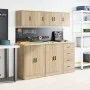 Armario de pared para garaje madera de ingeniería roble sonoma by , Armarios industriales - Ref: Foro24-860611, Price: 29,04 ...