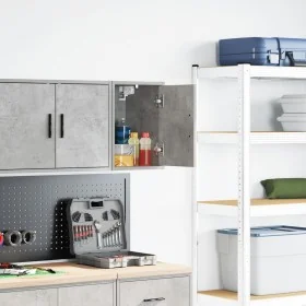 Armario de pared para garaje madera de ingeniería gris hormigón by , Armarios industriales - Ref: Foro24-860613, Price: 29,04...