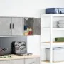 Armario de pared para garaje madera de ingeniería gris hormigón von , Armarios industriales - Ref: Foro24-860613, Preis: 29,0...