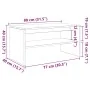 Mueble para TV madera contrachapada blanco 80x40x40 cm de , Muebles TV - Ref: Foro24-859109, Precio: 42,28 €, Descuento: %