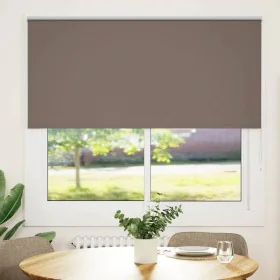 Estor Enrollable Opaco Color Café 160x150 cm Tela Ancho 156,6cm by , Blinds and blinds - Ref: Foro24-4011010, Price: 34,27 €,...