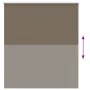 Estor Enrollable Opaco Color Café 135x130 cm Tela Ancho 131,6cm by , Blinds and blinds - Ref: Foro24-4010979, Price: 28,39 €,...