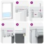 Estor Enrollable Opaco Blanco Roto 125x175cm Tela Ancho 121,6cm de , Persianas y estores - Ref: Foro24-4011679, Precio: 27,77...