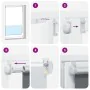 Estor Enrollable Opaco Blanco 100x150 cm Tela Ancho 95,7 cm de , Persianas y estores - Ref: Foro24-4011908, Precio: 19,48 €, ...