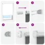 Estor Enrollable Opaco Blanco 100x150 cm Tela Ancho 95,7 cm de , Persianas y estores - Ref: Foro24-4011908, Precio: 19,48 €, ...