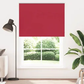 Estor Enrollable Opaco Rojo 145x230 cm Tela Ancho 141,6 cm by , Blinds and blinds - Ref: Foro24-4011865, Price: 29,58 €, Disc...