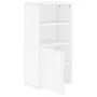 Mueble auxiliar ODDA blanco 40x24x79 cm madera maciza de pino by , Sideboards - Ref: Foro24-4103596, Price: 58,14 €, Discount: %