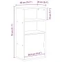 Mueble auxiliar ODDA blanco 40x24x79 cm madera maciza de pino by , Sideboards - Ref: Foro24-4103596, Price: 58,14 €, Discount: %