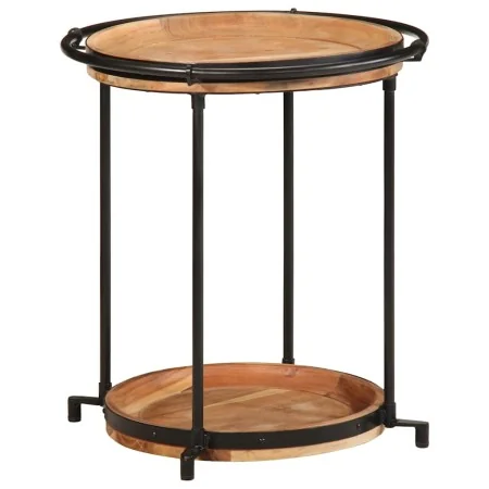 Mesa auxiliar madera maciza de acacia Ø55x60 cm by , Side tables - Ref: Foro24-4013512, Price: 80,36 €, Discount: %