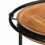 Mesa auxiliar madera maciza de acacia Ø55x60 cm by , Side tables - Ref: Foro24-4013512, Price: 80,36 €, Discount: %