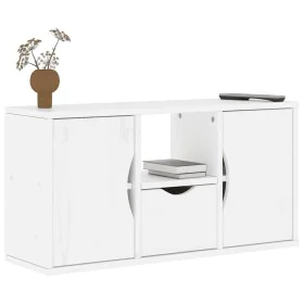 Mueble para TV con cajón ODDA blanco 79x24x40 cm madera pino de , Muebles TV - Ref: Foro24-4103606, Precio: 67,86 €, Descuent...