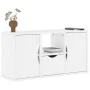 Mueble para TV con cajón ODDA blanco 79x24x40 cm madera pino by , TV Furniture - Ref: Foro24-4103606, Price: 67,86 €, Discoun...