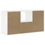 Mueble para TV con cajón ODDA blanco 79x24x40 cm madera pino by , TV Furniture - Ref: Foro24-4103606, Price: 67,86 €, Discoun...