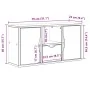 Mueble para TV con cajón ODDA blanco 79x24x40 cm madera pino by , TV Furniture - Ref: Foro24-4103606, Price: 67,86 €, Discoun...
