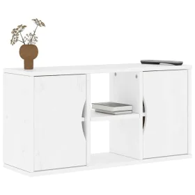 Mueble de TV ODDA madera maciza de pino blanco 79x24x40 cm de , Muebles TV - Ref: Foro24-4103604, Precio: 62,04 €, Descuento: %