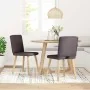 Sillas de comedor 2 unidades tela marrón oscuro by , dining chairs - Ref: Foro24-4101201, Price: 101,95 €, Discount: %
