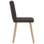 Sillas de comedor 2 unidades tela marrón oscuro by , dining chairs - Ref: Foro24-4101201, Price: 101,95 €, Discount: %