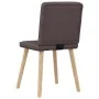 Sillas de comedor 2 unidades tela marrón oscuro by , dining chairs - Ref: Foro24-4101201, Price: 101,95 €, Discount: %