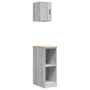 Armarios 2 uds para garaje madera ingeniería gris sonoma de , Armarios industriales - Ref: Foro24-3328265, Precio: 69,79 €, D...