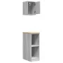 Armarios 2 uds para garaje madera ingeniería gris sonoma de , Armarios industriales - Ref: Foro24-3328265, Precio: 69,79 €, D...
