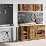 Armarios 2 uds para garaje madera ingeniería antigua madera by , Armarios industriales - Ref: Foro24-3328267, Price: 67,77 €,...