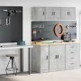 Armarios 2 uds para garaje madera de ingeniería ris hormigón by , Armarios industriales - Ref: Foro24-3328290, Price: 73,06 €...