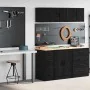Armarios 2 uds para garaje madera de ingeniería negro by , Armarios industriales - Ref: Foro24-3328315, Price: 94,02 €, Disco...