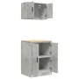 Armarios 2 uds para garaje madera de ingeniería ris hormigón by , Armarios industriales - Ref: Foro24-3328308, Price: 140,24 ...