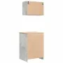 Armarios 2 uds para garaje madera de ingeniería ris hormigón by , Armarios industriales - Ref: Foro24-3328308, Price: 140,24 ...
