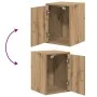 Armarios 2 uds para garaje madera ingeniería artesanal roble by , Armarios industriales - Ref: Foro24-3328322, Price: 89,93 €...
