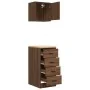 Armarios 2 uds para garaje madera ingeniería marrón roble by , Armarios industriales - Ref: Foro24-3328329, Price: 106,41 €, ...