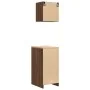 Armarios 2 uds para garaje madera ingeniería marrón roble by , Armarios industriales - Ref: Foro24-3328329, Price: 106,41 €, ...
