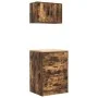 Armarios 2 uds para garaje madera ingeniería roble ahumado de , Armarios industriales - Ref: Foro24-3328336, Precio: 142,83 €...