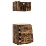 Armarios 2 uds para garaje madera ingeniería roble ahumado de , Armarios industriales - Ref: Foro24-3328336, Precio: 142,83 €...