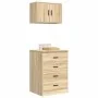 Armarios 2 uds para garaje madera de ingeniería roble sonoma by , Armarios industriales - Ref: Foro24-3328334, Price: 130,81 ...