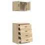 Armarios 2 uds para garaje madera de ingeniería roble sonoma by , Armarios industriales - Ref: Foro24-3328334, Price: 130,81 ...