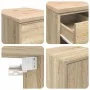Armarios 2 uds para garaje madera de ingeniería roble sonoma by , Armarios industriales - Ref: Foro24-3328334, Price: 130,81 ...