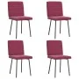 Sillas de comedor 4 unidades terciopelo rojo tinto von , Essstühle - Ref: Foro24-3315261, Preis: 164,64 €, Rabatt: %