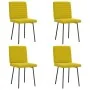Sillas de comedor 4 unidades terciopelo amarillo by , dining chairs - Ref: Foro24-3315263, Price: 164,64 €, Discount: %