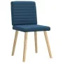 Sillas de comedor 4 unidades tela azul de , Sillas de comedor - Ref: Foro24-3315282, Precio: 198,39 €, Descuento: %