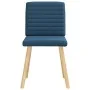 Sillas de comedor 4 unidades tela azul de , Sillas de comedor - Ref: Foro24-3315282, Precio: 198,39 €, Descuento: %